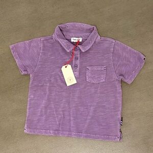 Splendid - Baby Boys girl Short-Sleeve cotton Polo Shirt purple 18 months